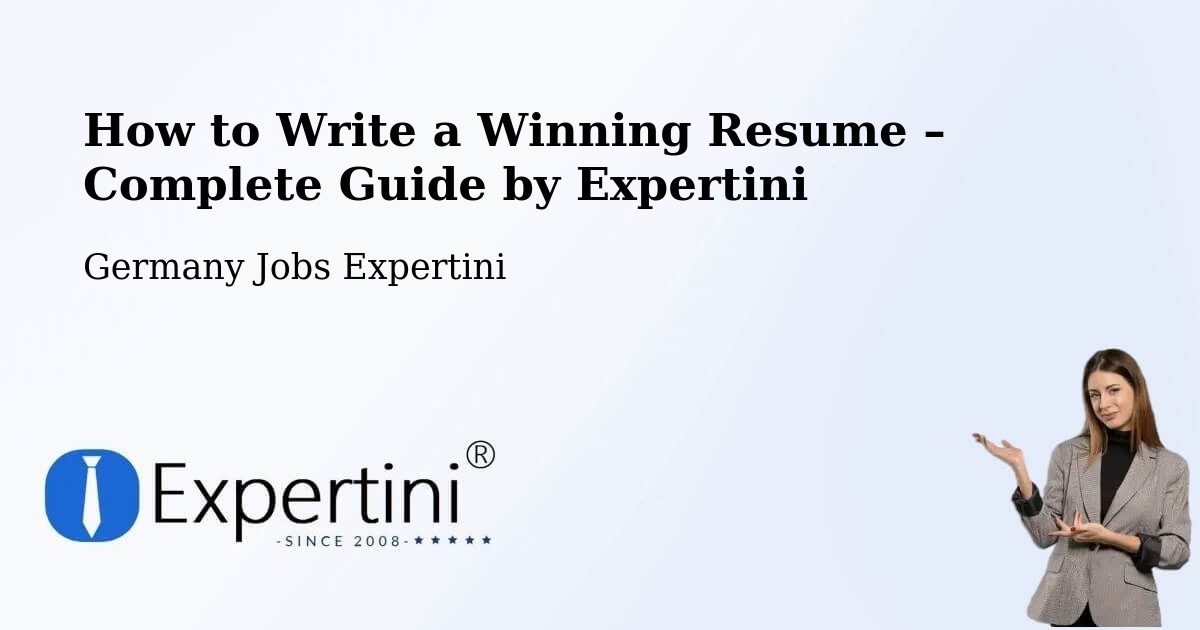 Resume Writing Guide for Job Seekers – Traunstein - Traunstein, Germany Jobs Expertini